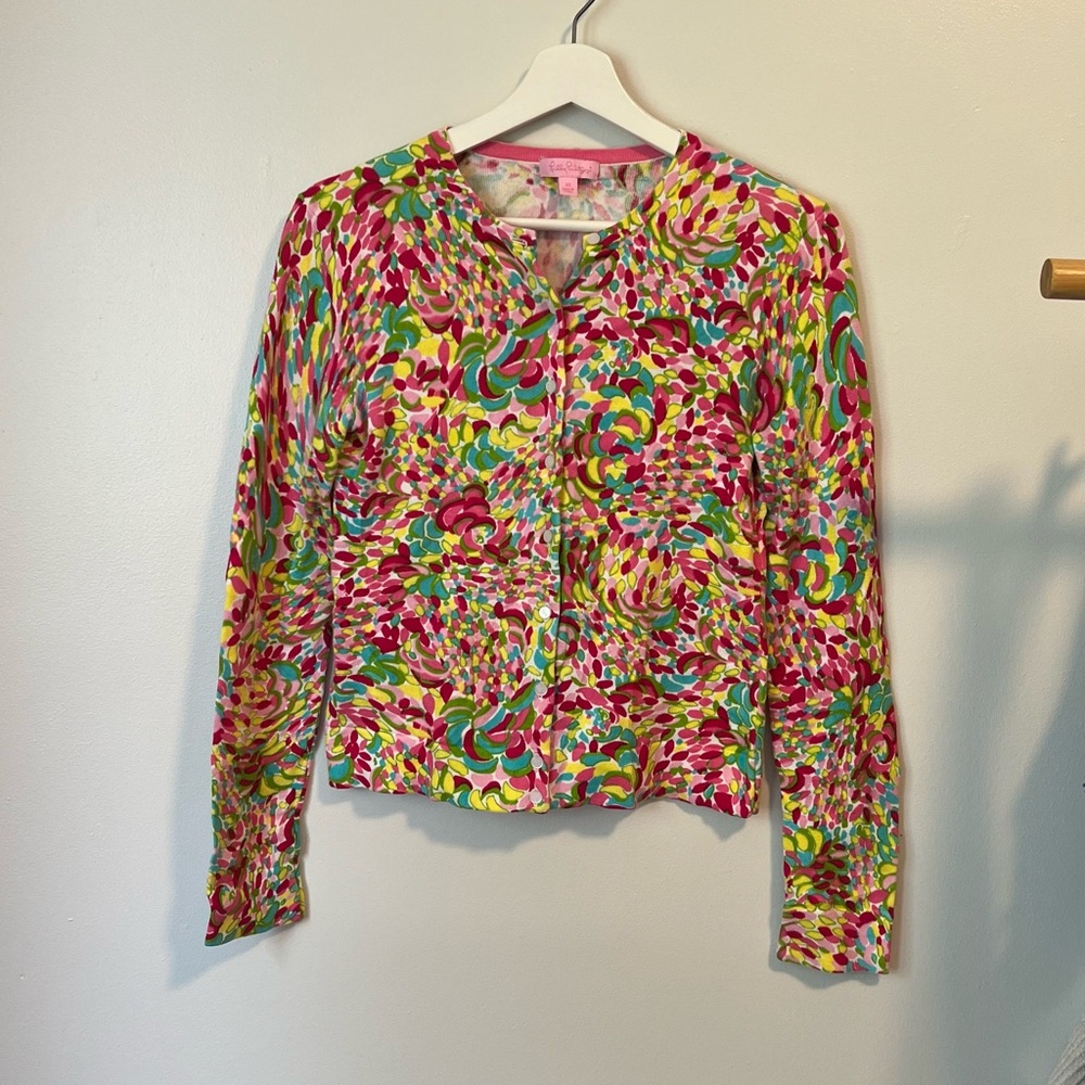 Lilly Pulitzer Colourful Button Up Cardigan